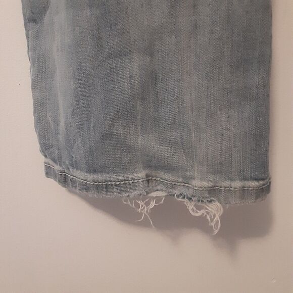 Miss Me Jeans Boot Cut Womens 29 Distressed Rhinestone Thick Stitch - Picture 9 of 13